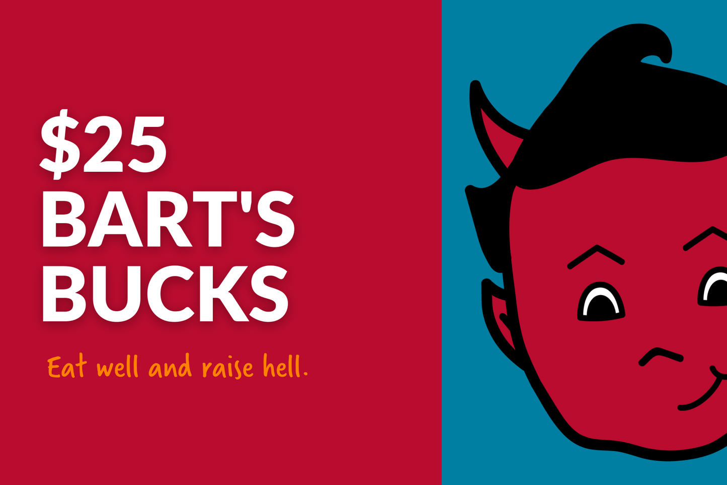 $25 Bart's Bucks eGift Card
